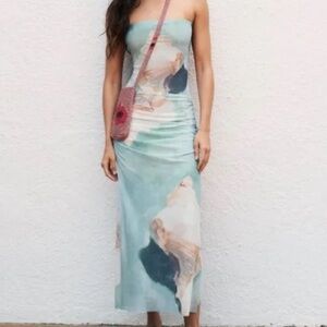 Zara Printed Tulle Skirt Set